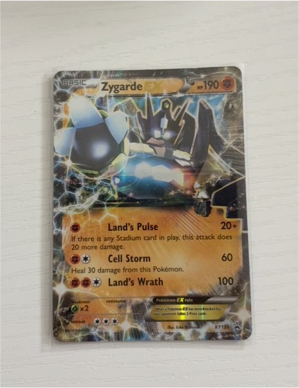 2016 Pokémon XY Black Star Promo #XY151 Zygarde EX — front