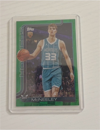 2025-26 Topps #229 Liam McNeeley — front