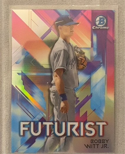 2021 Bowman Chrome #FUT-BW Bobby Witt Jr. Futurist — front