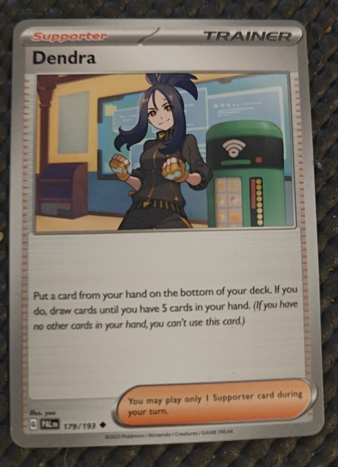 2023 Pokémon Paldea Evolved #179 Dendra — front