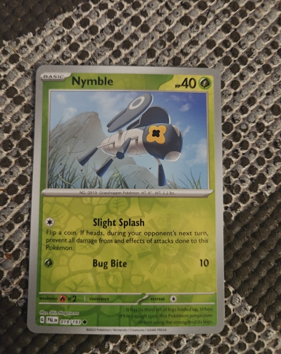 2023 Pokémon SV02: Paldea Evolved #019 Nymble — front