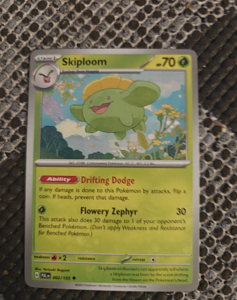 2023 Pokémon SV02: Paldea Evolved #002 Skiploom — front