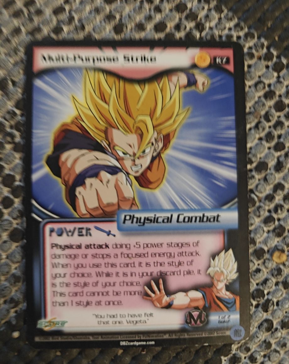 2003 Score DBZ Multi-Purpose Strike K7 Vegeta — front