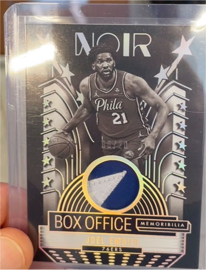 2024-25 Panini Noir Box Office Memorabilia #BOM-JEM Joel Embiid — front