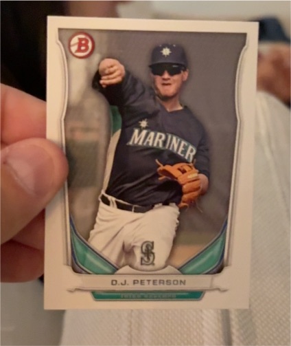 2014 Bowman Draft Top Prospects #TP-18 D.J. Peterson — front