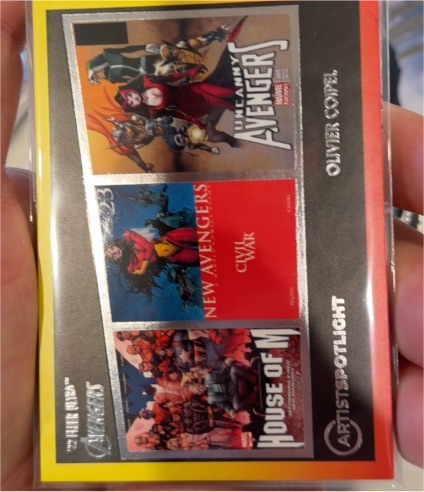 2022 Fleer Ultra Marvel Avengers Artist Spotlight Card #AS-8 Olivier Coipel — front