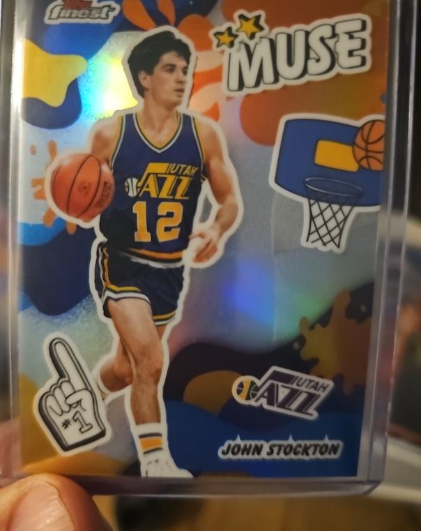 2025-26 Topps Finest #M-10 John Stockton Muse — front