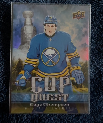 2025-26 Upper Deck Series 1 #CQ-17 Tage Thompson Cup Quest — front