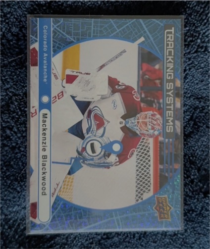 2025-26 Upper Deck Series 1 Tracking Systems #TS-9 Mackenzie Blackwood — front