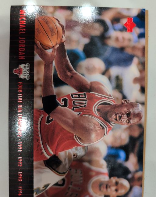 1997 Upper Deck #MJ1 Michael Jordan 4-Time NBA Champions — front