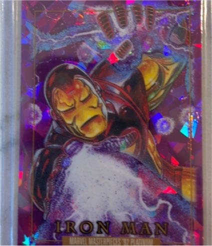 2024 Marvel Masterpieces '92 Platinum #38 Iron Man — front