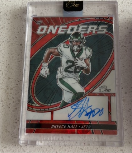 2023 Panini One #370 Breece Hall Oneders — front