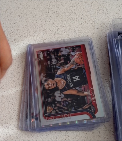 2025-26 Topps Chrome #291 Micah Peavy New Orleans Pelicans Rookie — front