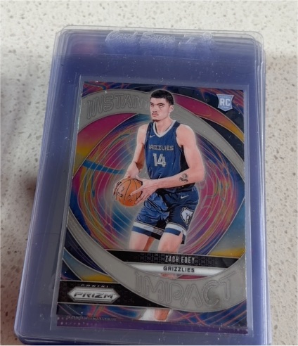 2024-25 Panini Prizm #25 Zach Edey Instant Impact — front