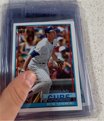 1991 Topps #T91-25 Ryne Sandberg — front