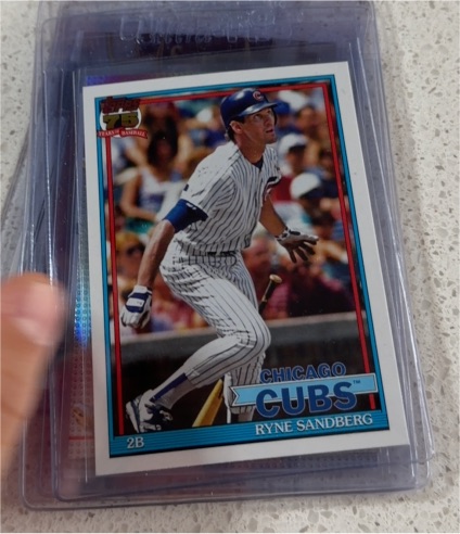 1991 Topps #T91-25 Ryne Sandberg — front