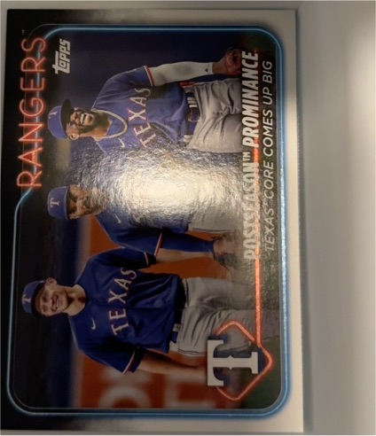 2024 Topps Series 2 #656 Postseason Prominance Texas Rangers — front