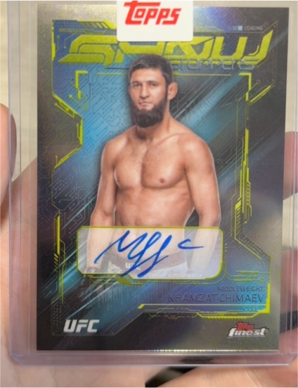 2025 Topps Finest UFC #SSA-KC Khamzat Chimaev — front