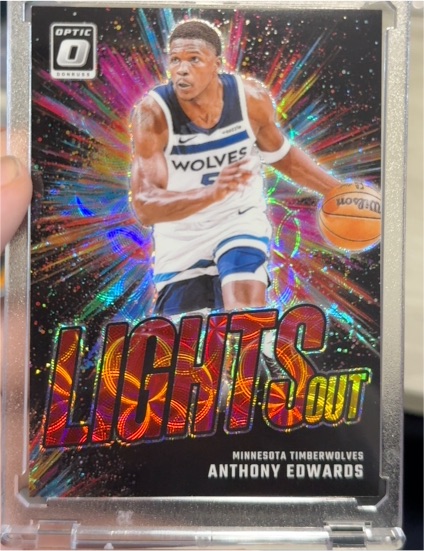 2024-25 Panini Donruss Optic #15 Anthony Edwards Lights Out — front