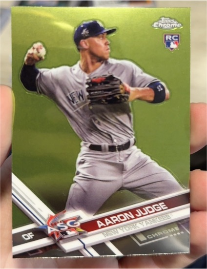 2017 Topps Chrome Update #HMT40 Aaron Judge — front