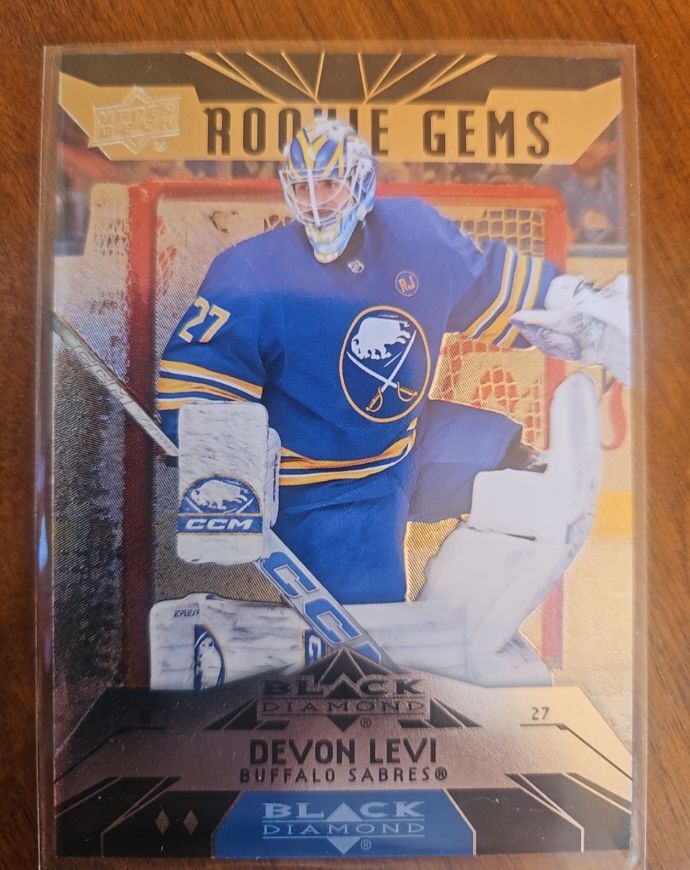 2023-24 Upper Deck Black Diamond Rookie Gems #BD-23 Devon Levi — front