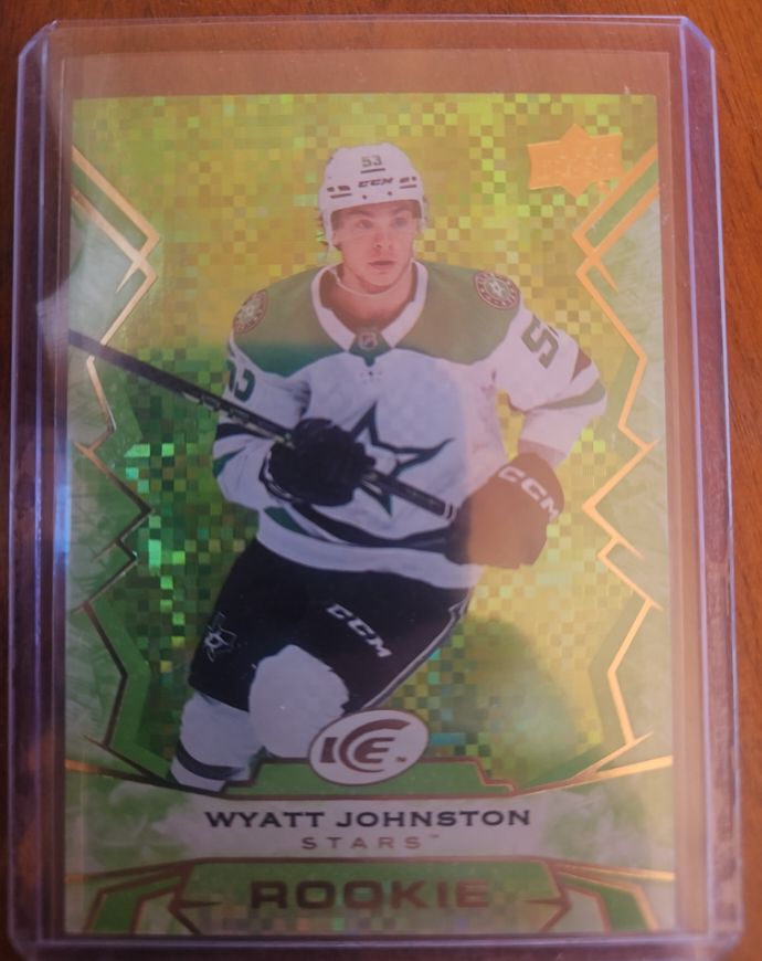 2022-23 Upper Deck Ice #109 Wyatt Johnston Rookie Green — front