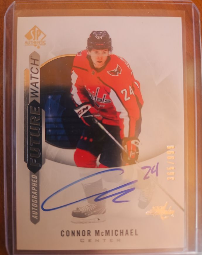 2020-21 SP Authentic #149 Connor McMichael Future Watch Autographed — front