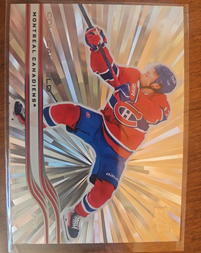 2025-26 Upper Deck Series 2 Outburst #339 Cole Caufield — front