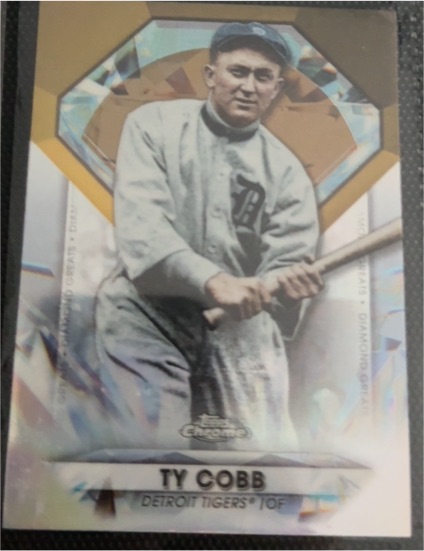 2022 Topps Chrome Update Diamond Greats #DGC-34 Ty Cobb — front