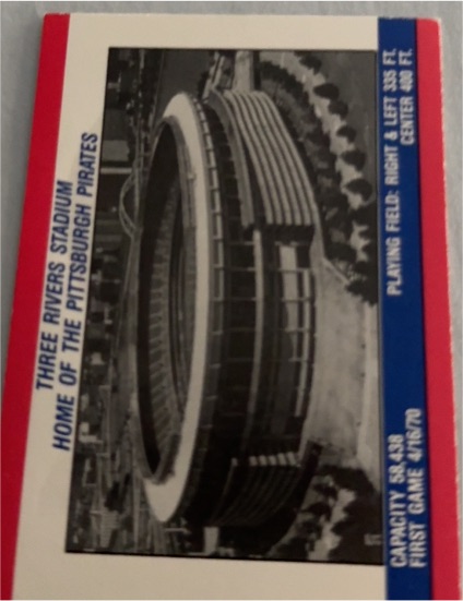 1988 Fleer #NNO Three Rivers Stadium Pittsburgh Pirates — front