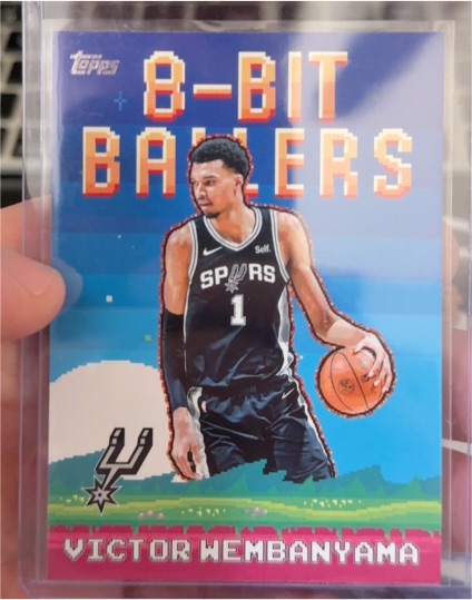 2025-26 Topps 8-Bit Ballers #8B-4 Victor Wembanyama — front