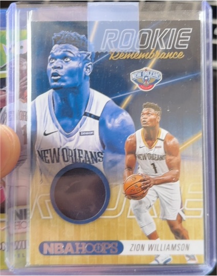2020-21 Panini NBA Hoops #SS-1 Zion Williamson Rookie Remembrance — front