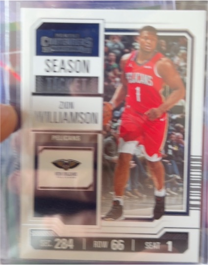 2023-24 Panini Contenders Season Ticket #79 Zion Williamson — front