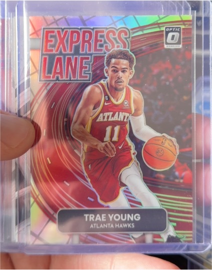 2022-23 Panini Donruss Optic #3 Trae Young Express Lane — front