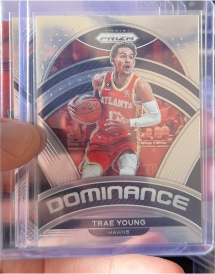 2022-23 Panini Prizm Dominance #19 Trae Young — front
