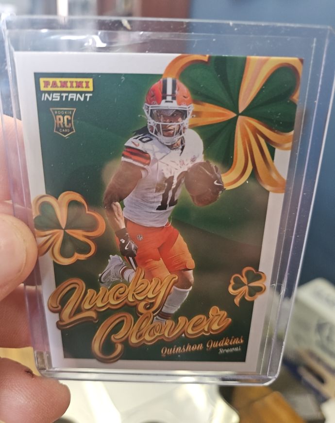 2025 Panini Instant #13 Quinshon Judkins Lucky Clover — front