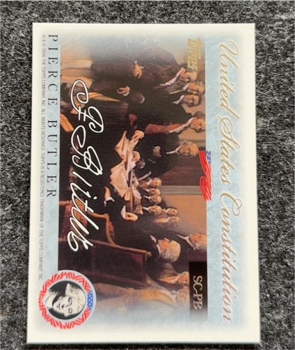 2006 Topps United States Constitution Signers #SC-PB Pierce Butler — front