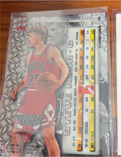 1996-97 Fleer Metal #158 Steve Kerr — front