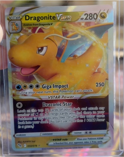 2022 Pokémon GO #050 Dragonite VSTAR — front