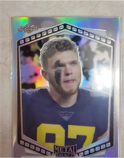 2022 Leaf Draft Metal Portrait #P-SH1 Sam Howell — front