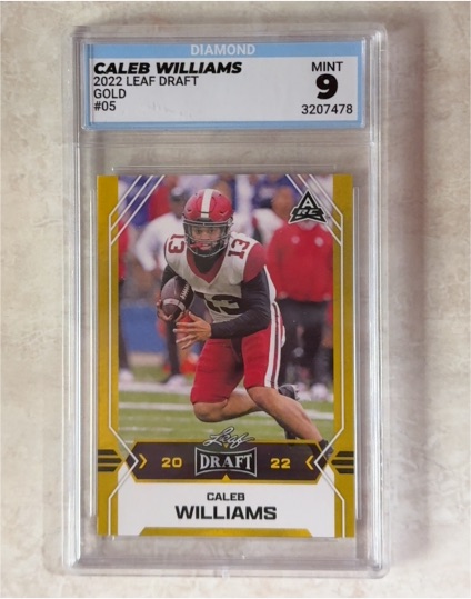 2022 Leaf Draft #05 Caleb Williams — front