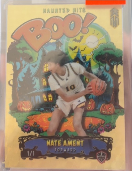 2025 Wild Card Haunted Hits BOO! #1/1 Nate Ament — front
