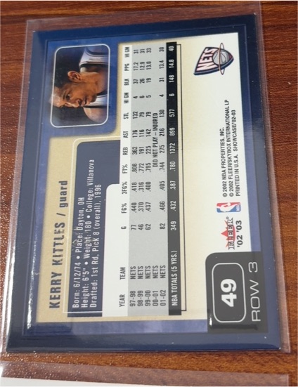 2002-03 Fleer #49 Kerry Kittles — front