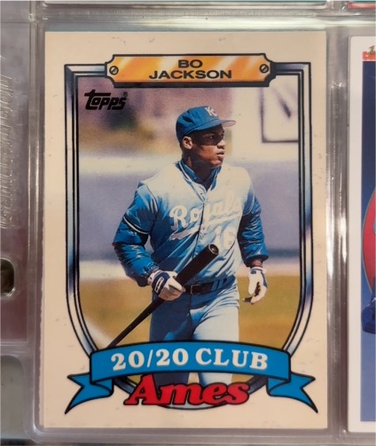 1989 Topps Ames 20/20 Club #17 Bo Jackson — front