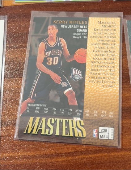 1997-98 Topps Finest Masters #238 Kerry Kittles — front