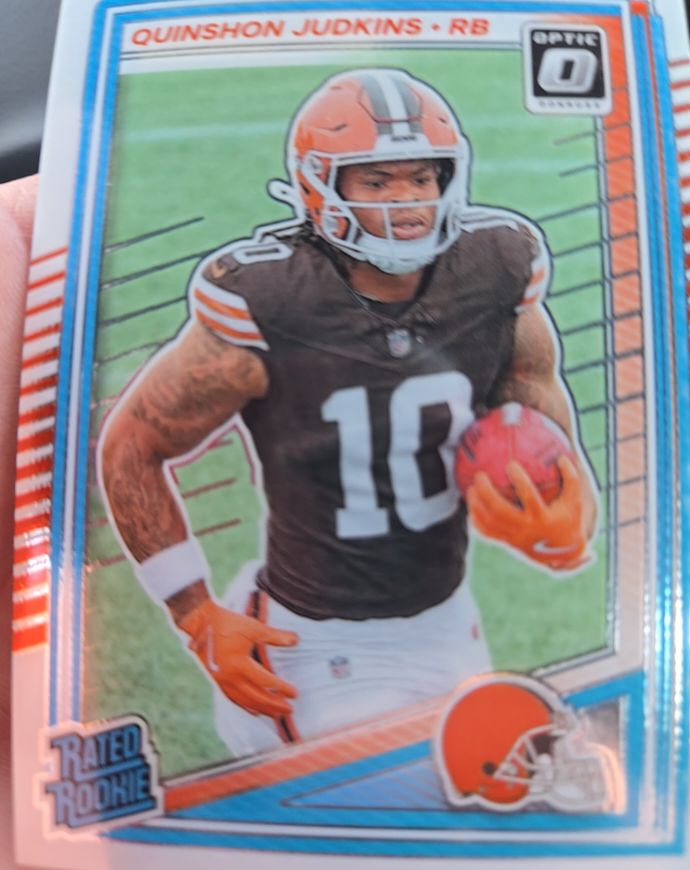 2025 Panini Donruss Optic #252 Quinshon Judkins Rated Rookie Cleveland Browns — front