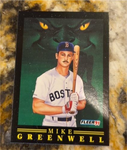 1991 Fleer Pro Vision #8 Mike Greenwell — front