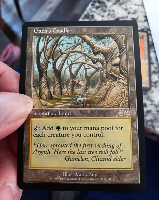 1998 Magic: The Gathering #321 Gaea's Cradle — front