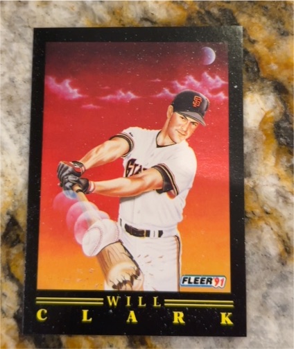 1991 Fleer Pro-Visions #2 Will Clark — front