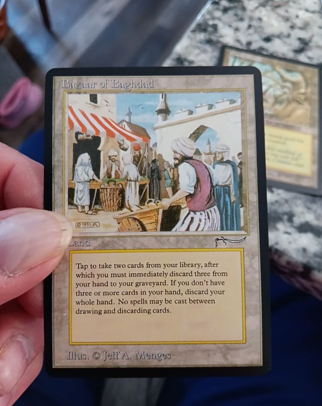 1993 Magic: The Gathering Arabian Nights Bazaar of Baghdad — front